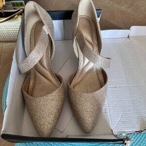 Gold Glittery High Heels